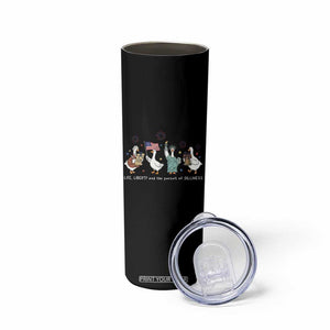 Funny Patriotic Goose Life Liberty Silliness Skinny Tumbler USA 250th Anniversary TS12 Print Your Wear