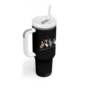 Funny Patriotic Goose Life Liberty Silliness Tumbler With Handle USA 250th Anniversary TS12 Print Your Wear