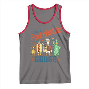 Just A Patriotic Goose Tank Top America 250th Anniversary TS12 Deep Heather Red Print Your Wear