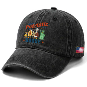 Just A Patriotic Goose Washed Cotton Baseball Cap America 250th Anniversary TS12 Print Your Wear