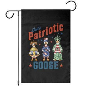 Just A Patriotic Goose Garden Flag Funny Freedom Goose Patriotic TS12 Black Print Your Wear