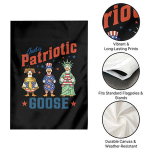Just A Patriotic Goose Garden Flag Funny Freedom Goose Patriotic TS12 Print Your Wear