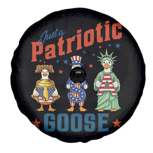 Just A Patriotic Goose Spare Tire Cover Funny Freedom Goose Patriotic TS12 Print Your Wear