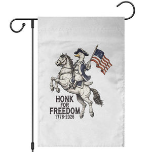 Funny Patriotic Goose Cowboy Garden Flag Honk For Freedom TS12 White Print Your Wear