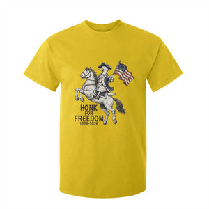 Funny Patriotic Goose Cowboy T Shirt For Kid Honk For Freedom TS12 Daisy Print Your Wear