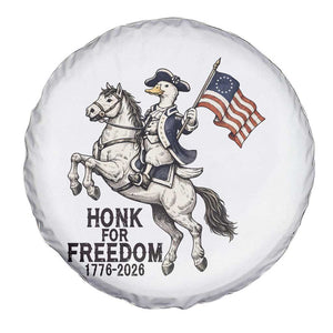 Funny Patriotic Goose Cowboy Spare Tire Cover Honk For Freedom TS12 Print Your Wear