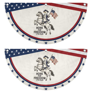 Funny Goose Cowboy Patriotic Fan Flag Honk For Freedom