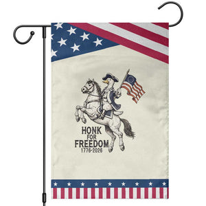 Funny Patriotic Goose Cowboy Garden Flag Honk For Freedom TS12 Modern Beige Blue Print Your Wear