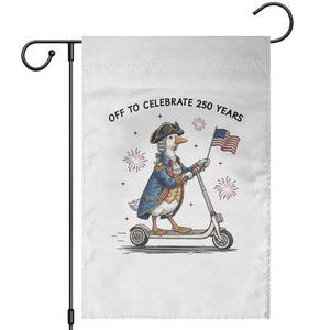 Funny Patriotic Goose Garden Flag Off To Celebrate 250 Years TS12 White Print Your Wear