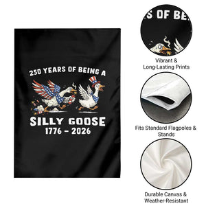 Funny Patriotic Goose Garden Flag 250 Years Of Being A Silly Goose TS12 Print Your Wear