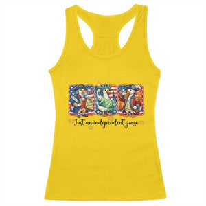 Just An Independent Goose Racerback Tank Top Funny Patriotic Goose TS12 Daisy Print Your Wear