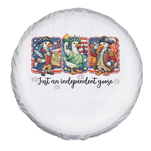 Just An Independent Goose Spare Tire Cover Funny Patriotic Goose TS12 Print Your Wear