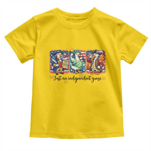 Just An Independent Goose Toddler T Shirt Funny Patriotic Goose TS12 Daisy Print Your Wear