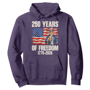 250 Years Of Freedom Hoodie Patriotic Uncle Sam TS12 Purple Print Your Wear