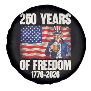 250 Years Of Freedom Spare Tire Cover Patriotic Uncle Sam TS12 Print Your Wear