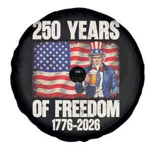 250 Years Of Freedom Spare Tire Cover Patriotic Uncle Sam TS12 Print Your Wear