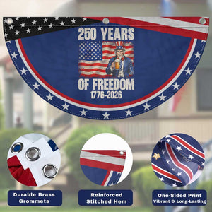 250 Years Of Freedom Patriotic Fan Flag Uncle Sam American TS12 Print Your Wear