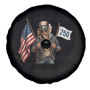 Patriotic Uncle Sam Celebrating 250 Years America Spare Tire Cover TS12 Print Your Wear