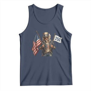 Patriotic Uncle Sam Celebrating 250 Years America Tank Top TS12 Navy Print Your Wear