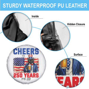 Vintage Cat Uncle Sam Spare Tire Cover Cheers To 250 Years TS12 Print Your Wear