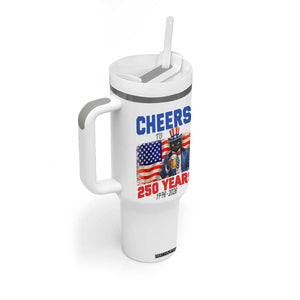 Vintage Cat Uncle Sam Tumbler With Handle Cheers To 250 Years TS12 Print Your Wear