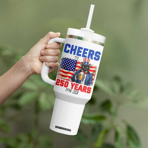 Vintage Cat Uncle Sam Tumbler With Handle Cheers To 250 Years TS12 Print Your Wear