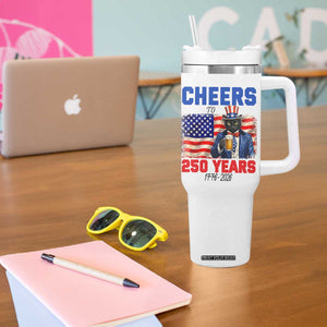 Vintage Cat Uncle Sam Tumbler With Handle Cheers To 250 Years TS12 Print Your Wear