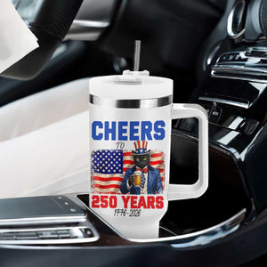 Vintage Cat Uncle Sam Tumbler With Handle Cheers To 250 Years TS12 Print Your Wear