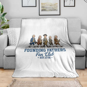 Funny Founding Fathers Fan Club Throw Blanket Patriotic American History TS12 Print Your Wear