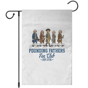 Funny Founding Fathers Fan Club Garden Flag Patriotic American History TS12 White Print Your Wear