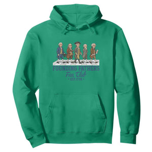Funny Founding Fathers Fan Club Hoodie Patriotic American History TS12 Irish Green Print Your Wear