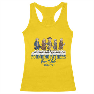 Funny Founding Fathers Fan Club Racerback Tank Top Patriotic American History TS12 Daisy Print Your Wear