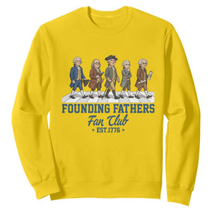 Funny Founding Fathers Fan Club Sweatshirt Patriotic American History TS12 Daisy Print Your Wear