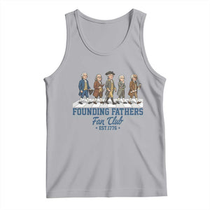Funny Founding Fathers Fan Club Tank Top Patriotic American History TS12 Athletic Heather Print Your Wear