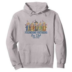Funny Founding Fathers Fan Club Hoodie American History Lovers TS12 Ice Gray Print Your Wear