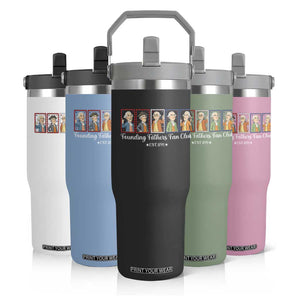 Funny Founding Fathers Fan Club Patriotic History Flip Straw Tumbler TS12 Print Your Wear