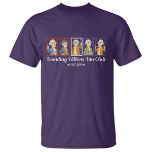 Funny Founding Fathers Fan Club Patriotic History T Shirt TS12 Purple Print Your Wear