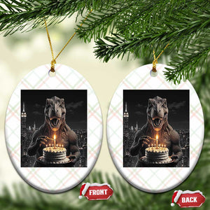 Funny Birthday Dinosaur Ceramic Ornament Prehistoric Party Celebration TS12 Print Your Wear