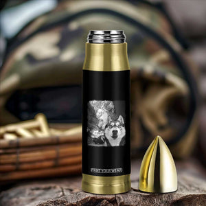 Funny Husky Chaos Bullet Tumbler Cool Dog Selfie With Burning Car TS12 Print Your Wear