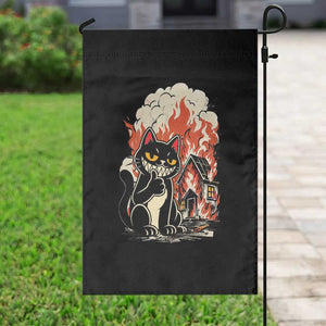 Funny Trouble Maker Cat Garden Flag Cute Mischief Graphic Gift For Cat Lover TS12 Print Your Wear
