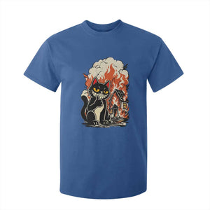 Funny Trouble Maker Cat T Shirt For Kid Cute Mischief Graphic Gift For Cat Lover TS12 Royal Blue Print Your Wear