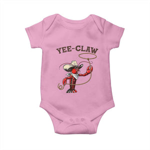 Yee Claw Baby Onesie Funny Crawfish Cajun Seafood Festival TS12 Light Pink Print Your Wear