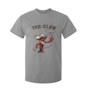 Yee Claw T Shirt For Kid Funny Crawfish Cajun Seafood Festival TS12 Sport Gray Print Your Wear