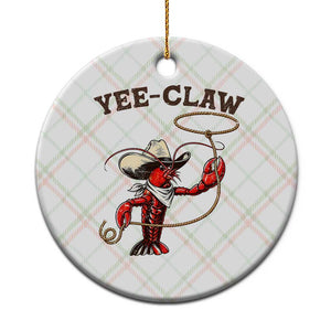 Yee Claw Ceramic Ornament Funny Crawfish Cajun Seafood Festival TS12 1pc Christmas Plaid Print Your Wear