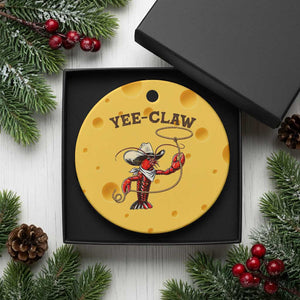 Yee Claw Ceramic Ornament Funny Crawfish Cajun Seafood Festival TS12 1pc Yellow Cheese Print Your Wear