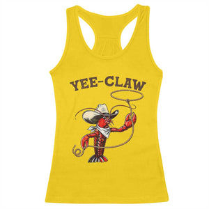 Yee Claw Racerback Tank Top Funny Crawfish Cajun Seafood Festival TS12 Daisy Print Your Wear