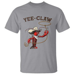 Yee Claw T Shirt Funny Crawfish Cajun Seafood Festival TS12 Sport Gray Print Your Wear
