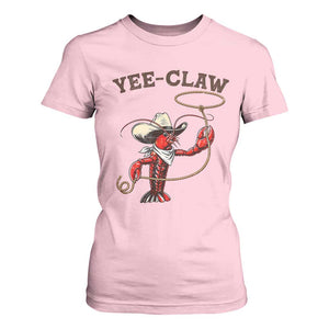 Yee Claw T Shirt For Women Funny Crawfish Cajun Seafood Festival TS12 Light Pink Print Your Wear