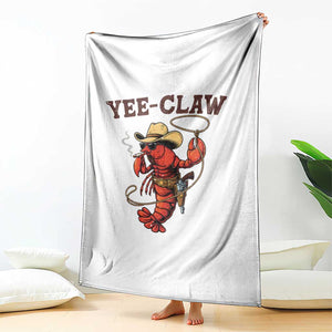 Yee Claw Southern Crawfish Throw Blanket Funny Seafood Party Graphic TS12 Print Your Wear