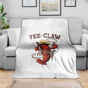 Yee Claw Southern Crawfish Throw Blanket Funny Seafood Party Graphic TS12 Print Your Wear